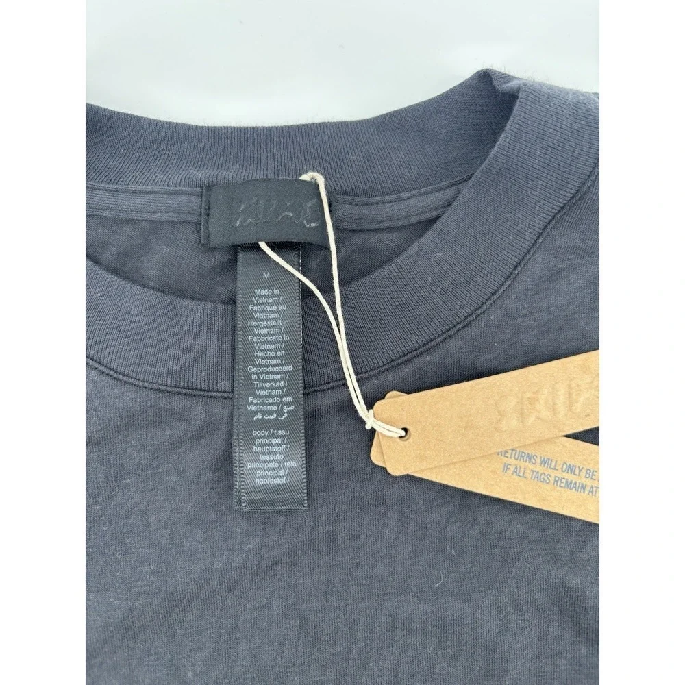 NWT SKIMS Boyfriend Long-Sleeve T-Shirt Sz M Modal Blend Onyx Cozy Soft Stretch